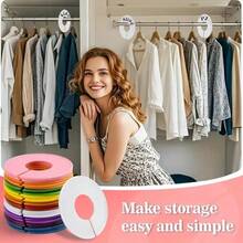 8PCS Closet Dividers Clothes Organizers - Closet Organizers Plastic Clothes Size Dividers Labels Separators For Garment Organizer Boutique Hanger (Marker Not Included)