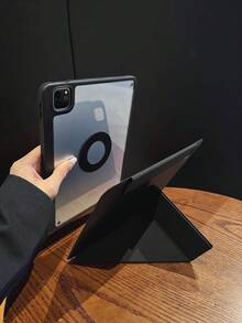 磁吸式可拆卸平板电脑保护套，适用于 iPad A16，3+Y 折叠设计，带笔槽，透明亚克力底壳，适用于 iPad 第十代，也适用于 iPad Pro 11 英寸（2020/2021/2022）、iPad Air 11 英寸（M2）、iPad Air 11 英寸（M3）、iPad Mini 7/6 英寸，多角度支撑，智能睡眠唤醒功能，也适用于 iPad 第九代。