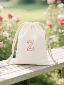 1个A-Z 26字母化妆包，小型化妆包，多功能旅行收纳袋，化妆品、护肤品收纳包，旅行化妆包，化妆品整理包，大容量储物袋 - 彩色 - 查看 27