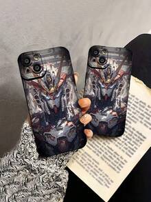 Mecha Warrior Design Phone Case Compatible With Samsung Phone Cases  17  16 Pro Max  15 Pro Max  13 And  12 Made Of TPU Material Providing Shock And Drop Protection It's An Ideal Gift For Gaming Enthusiasts Collectors Friends And Birthdaysphone Case,Christmas,Phone Cases, Case, 17 Pro Case,Noël, 17 Pro Max Case, 16 Case, 128 Pro Case,Christmas Phone Case,Christmas Decor,Coque De Téléphone,Cute Phone Case,Winter,Anime Mobile Phone Case - Black - View 5