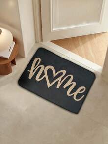 1 Peça Capacho para Porta, Carpete, Tapetinho, Capacho de Boas-Vindas, Capacho Externo Lavável, Capacho Interno, Carpete Preto - Preto - Visão 4