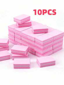 2/5/10片装指甲打磨块，专业指甲锉砂磨块，美甲修脚指甲护理配件 - 彩色 - 查看 12