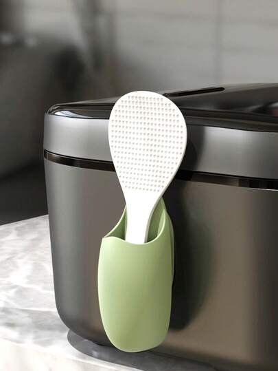 1件装多功能电饭煲配件 - 饭勺架、厨房勺架、勺子收纳挂钩、实用收纳挂钩