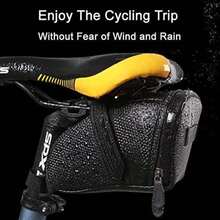 Bicycle Seat Bag Water Proof,Bike Pack Under Seat,Bike Tail Large Capacity Saddle Bag,Wedge Saddle Bag for Bike,Cycling Accessories(default) - Multicolor - Ver 7