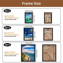 Superlele 10/15/20 Pack Picture Frames Set, Picture Frames Collage Wall Decor For Assorted Photos, Three Sizes 8x10, 5x7, 4x6 For Wall Hanging Or Tabletop Display, Home Decor, Room Decor