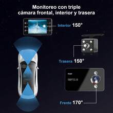 720P Dash Camera For Car Dash Cam 2.2'' IPS Screen Car Video Recorder G-Sensor Night Vision 140°Wide Angle - 黑色 - 查看 6