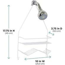 Zenna Home Zenna HomeOver Shower - 2 estantes, Color , 2 estantes, Color(2 Shelves Blanco) - Multicolor - Ver 7