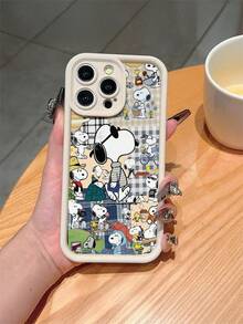 SNOOPY A Cartoon Anime  Sky Eye Staircase Antique White Mobile Phone Case, Which Can Be Given As A Festival Gift. It Is Suitable For Apple Phones, And The New Model Is Suitable For IPhone13/14/15/16/17Pro Max Phones - 彩色 - 查看 3