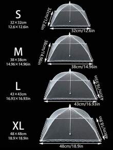 大型可折叠食物罩、食物帐篷、防蝇厨房和户外露营网状帐篷、弹出式食物网、户外网状食物罩、野餐配件、户外食物罩、可重复使用和可折叠的圣诞节节日礼物 - 彩色 - 查看 12