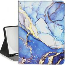 Case For IPad (A16) 11th Generation 11 Inch 2025, IPad 10th Generation Case 10.9 Inch 2022 Flip Stand Auto Sleep Cover With Pencil Holder & Pocket, Blue Marble,BlueMarble - 藍色大理石 - 查看 1