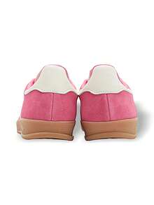 Adidas Gazelle JR1356 女款运动鞋 吸汗透气保暖轻便百搭 纯色Logo 弹性好 易洗快干 日常上学运动户外跑步 女款 粉色 JR1356 - 粉色 - 查看 4
