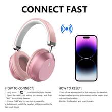 Gerripuer Auriculares inalámbricos, edición de lujo para empresas, auriculares de monitoreo de estudio, auriculares para juegos estéreo, calidad de sonido HIFI, diseño cómodo sobre la oreja, plegables, potenciador de graves, auriculares inalámbricos ligeros