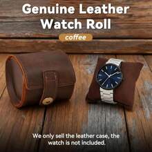 GSYY 1 Watch Travel Case - Classic Genuine Leather Watch Roll Organizer Handmade Pable Watch Box For Sage And Dilay S For Men Brown - Brown - View 6