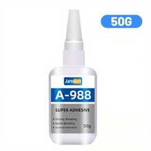 Jansbon Metal Welding Glue 50g Waterproof Super Glue All Purpose Multifunctional Glue Rubber Tire Repair Shoe Glu Metal Welding Repair 10 Seconds Fast Curing Transparent And Lasting Stickiness Super Glue For Plastic And Metal Strong Glue Soldering