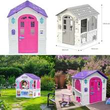 Prinsel | Casita Infantil de Juegos | Casita y Supermercado para Niñas | Play House 2 en 1 | Rosa | De 2 a 6 Años, Espaciosa, Timbre con Luz y Sonido, Accesorios | Artículos para Niños(default) - Multicolor - Ver 1