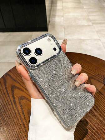 Funda de teléfono con brillo y protección, regalo premium transfronterizo para los modelos de 17/17 Air/17 Pro/17 Pro Max/16/16 Pro/16e/16 Plus/16 Pro Max/15 Pro Max/15 Pro/15 Plus/15/14/14 Pro/14 Plus/14 Pro Max/13/13 Pro/13 Pro Max/12/12 Pro/12 Pro Max/11/11 Pro/11 Pro Max/X/XS/XR/XS Max/7 Plus/8 Plus/7/8/SE/SE2/SE3, con diseño irregular ondulado y brillante