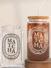 Cốc thủy tinh đựng cà phê Matcha Crazy, Cốc thủy tinh đựng trà Matcha sáng tạo độc đáo, Cốc thủy tinh đựng trà sữa buổi sáng, Cốc thủy tinh đựng đồ uống đá, Lựa chọn quà tặng tuyệt vời nhất cho những người yêu thích Matcha! - Nhiều màu - Xem 8