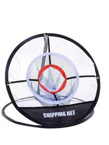 1 Set Golf Practice Net, Foldable Indoor Hitting Net With Target Net, Golf Training Set Includes 1 Hitting Mat And 6 Practice Balls, Suitable For Father's Day, Mother's Day, Christmas Gifts And Personal Backyard Practice - Black - View 4