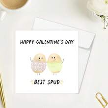 1 tấm thiệp Galentine tặng bạn thân, thiệp chúc mừng ngày Galentine, thiệp chơi chữ về khoai tây hay nhất, thiệp Galentine vui nhộn để chúc mừng bạn thân của bạn - Nhiều màu - Xem 8