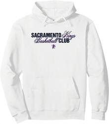 NBA Official Sacramento Kings Jordyn Woods X Basketball Club Pullover Hoodie1pc All-Season 300g Pure Cotton Single-Sided Printed Sports Sweatshirt T-Shirt - 顏色3 - 查看 1