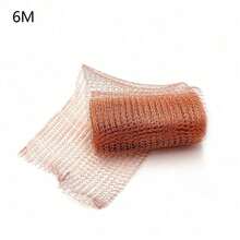 1X 3m/6m Pure Copper Mesh 3/6M Knitted Soffit Mesh Rat Rodent Slug Snail Control Blocker Protection - Gold - View 5