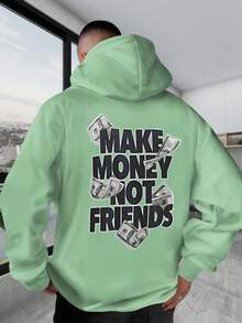 Sweat-shirt à capuche pour homme - Noir - Voir 9