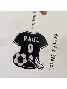 Customized Acrylic Name Tag Keychain With Metal Ring, Charming Design, Suitable For Backpacks And Travel Gear | Ideal Gift For Birthday, Anniversary And Loved Ones