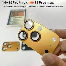 兼容 14 Pro/15 Pro/16 Pro/14 Pro Max/15 Pro/16 Pro Max 相机镜头，这款小工具可将您的手机变成兼容 17 Pro/17 Pro Max 的手机，瞬间拥有全新手机。铝合金边框提供稳固支撑，防刮屏幕保护，适用于日常、办公、居家等各种场合。手机屏幕保护膜，防水防震防摔防刮。 - 彩色 - 查看 6