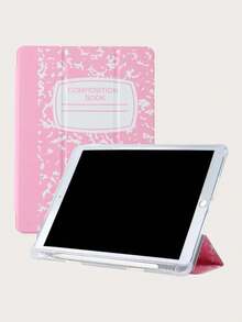 1pcs Soft Silicone With Pencil Slot Tri-Fold Stand Shockproof Anti-Drop ,Letter Graphic Magnetic Compatible With 9th/8th/7th 10.2 Inch,With Pcil Holder,Air4/5 Cover.Accessories. & New Year Themed,Retro Chic Style High-End Tablet Accessory Office Productivity, Study Sessions, Design, Travel Commute, Casual Browsing & Giving Fashion Forward Enthusiasts - màu xanh lá - Xem 12