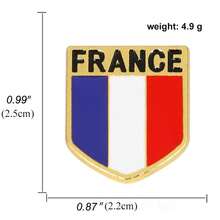 France Flag Brooch, Casual Zinc Alloy Brooch With Eiffel Tower Design, Enamel Lapel Pin - Multicolor - View 8