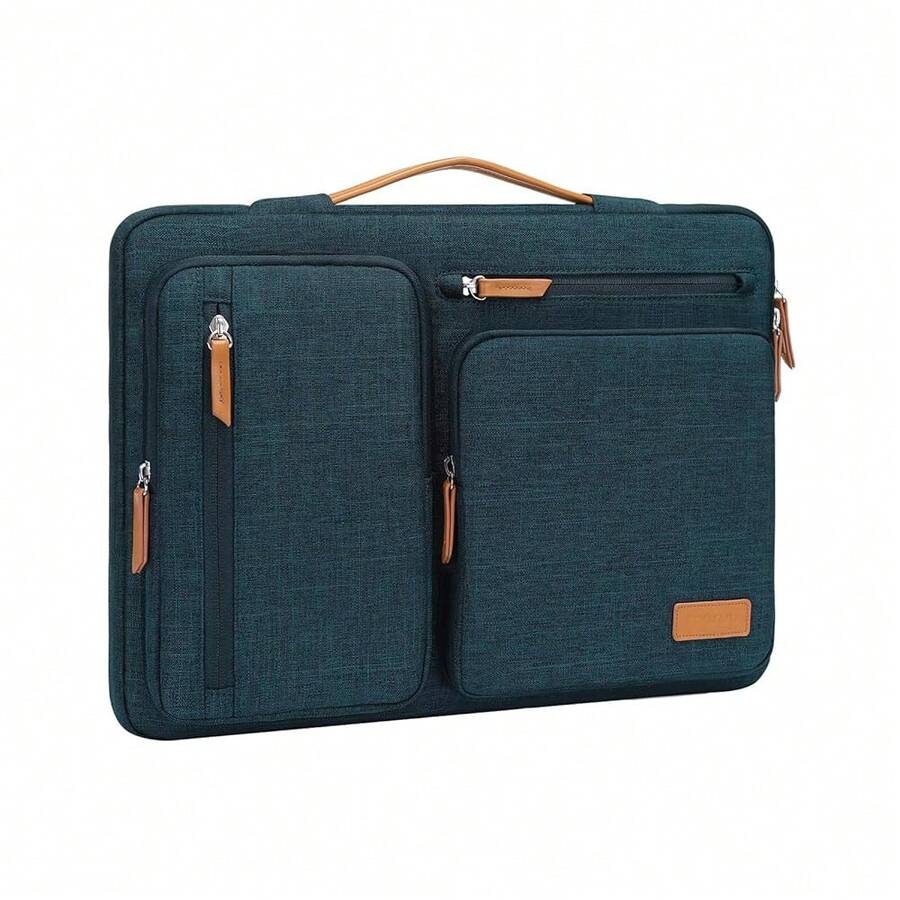 MOSISO 12.9 Inch Tablet Sleeve Case For IPad Pro 13 M4 & IPad Air 13 M3 M2, IPad Pro 12.9 M2 M1 6/5th With Magic Keyboard&Smart Keyboard Folio, Side Open Carrying Bag With 4 Zipper Pockets, Teal Green,12.9inch,TealGreen - Hijau Kehijauan - View 1