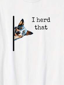 Funny  Herd That Australian Cattle Dog Blue - 白色 - 查看 1