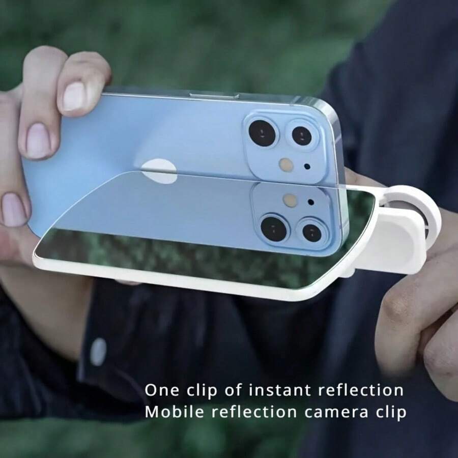 1 Kẹp chụp ảnh phản quang đa năng cho điện thoại di động, ống kính selfie phong cảnh bầu trời cho du lịch và chụp ảnh ngoài trời Gương chiếu hậu Gương phản chiếu bầu trời Giá đỡ điện thoại cho máy ảnh selfie du lịch ngoài trời đa năng cho học sinh