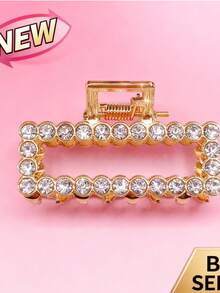 1 pieza Pinza de pelo asimétrica de lujo para mujer - Calidad premium, con incrustaciones de rhinestone, agarre firme (antideslizante), eleva instantáneamente tu apariencia, perfecta para ocasiones diarias/citas/oficina/fiestas/bodas Accesorios para el cabello Pinza de moda para vacaciones, verano, vacaciones, viajes, festivales, cumpleaños - Multicolor - Ver 8