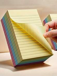 Bloc de notas adhesivas coloridas de 200 hojas, bloc de notas creativo, bloc de notas desprendible, adecuado para estudiantes, oficinas y hogares; perfecto para regalos de Ramadán, San Valentín y Año Nuevo.