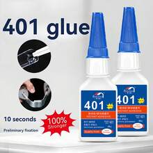1/2/3/5 件超级 401 胶水，适用于各种应用，透明氰酸酯粘合剂瞬间快干超级胶水凝胶管粘合剂塑料、金属、玻璃、皮革、美甲、木材、橡胶、珠宝、DIY 工艺维护、串珠首饰制作皮革修复、高温鞋类维护胶水多用途
