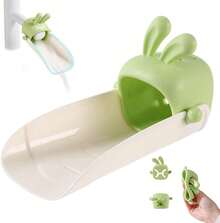 WADY 1 Piezas Extensor de Grifo para Niños,Faucet Extender for Kids de Agua de Silicona,Extensor De Grifo Para Niños Pequeños,Alargador de Grifo de Dibujos Animados para Niños,Prueba de Salpicaduras (Verde) - Amarillo - Ver 5