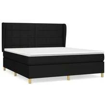 vidaXL Boxspringbett mit Matratze, schwarz, 180x200 cm, Stoff - nero - Visualizzare 2