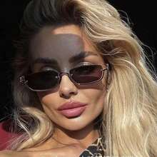 Stylish New Metal Sunglasses With A Half-Frame Design For Outdoor Use, For Men And Women. - Coffee - View 3