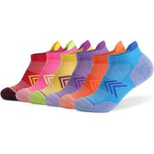 Entrenador Calcetines Para Correr Mujer Tobillo Deportes Acolchado Transpirable Corte Bajo Atlético Ciclismo Senderismo Mujeres Hombres - Azul S - Ver 9