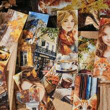 Etori Life Cityscape Floral Series - American Artistic Girl Matching Scenery DIY Collage Supplies, Notebook, Phone Stickers, Sticker Book, Room Decor, Posters, Crafts, Children Toy Stickers - Multicolor - View 3