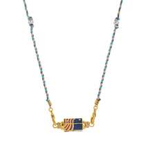 Valentine's Day Color Diamond Tarot Necklace Niche Design Star Eye Line Candy Shape Pendant Double Wrap Knot Necklace - Nhiều màu - Xem 12