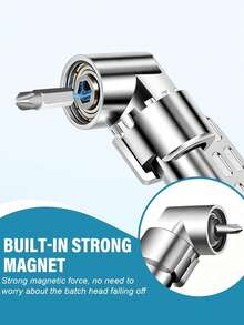 Bộ chuyển đổi mũi khoan góc vuông 105 độ, trục nối dài mũi khoan góc vuông, bộ chuyển đổi đầu tuýp cho tua vít điện, thanh nối dài chuôi lục giác, dụng cụ đa năng cho góc hẹp. - Nhiều màu - Xem 5