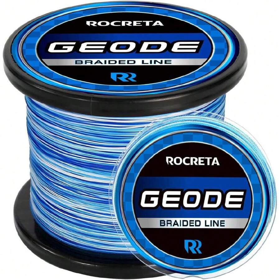 Geode Braided Fishing Line, Super Strong Power, Colored Fishing Line Braid For Saltwater And Freshwater Fish,31251219 - 藍色 - 查看 1