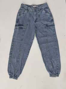 Kissmelady 8203 Women's Mom Jeans With Pocket 8203 - 8203 Media - 查看 7