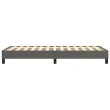 vidaXL Boxspringbettgestell Grau 90x200 Cm Kunstleder - Grey - View 6