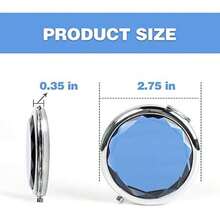 Yeking Compact Mirror for Purses 4pcs Makeup Round Mirror Travel Handheld Mirror Double Sides 1x2x Magnification Folding Portable Cosmetic Mirror(default) - Multicolor - Ver 4