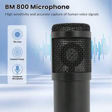 High-End Professional Podcast Equipment Set, Podcast Equipment Bundle With Podcast Microphone Bundle - Wide Application Studio Condenser Microphone Perfect For Podcasting, Recording, Singing, Streaming And Gaming - Black - 2 Microphones - View 8