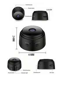 Caméra de sécurité sans fil WiFi pour la maison, caméra corporelle, caméra nounou, caméra intelligente pour maison intérieure et extérieure, caméra pour animaux de compagnie, chien et bébé, caméra portable 480P pour la maison, mini caméra de chambre avec vision nocturne, caméra de porte sans besoin de WiFi, 400 mAh. - Multicolore - Voir 8