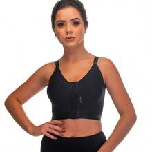 Post-Surgical Bra With Elastic At The Base, Opta Corpus - Negro - Ver 2